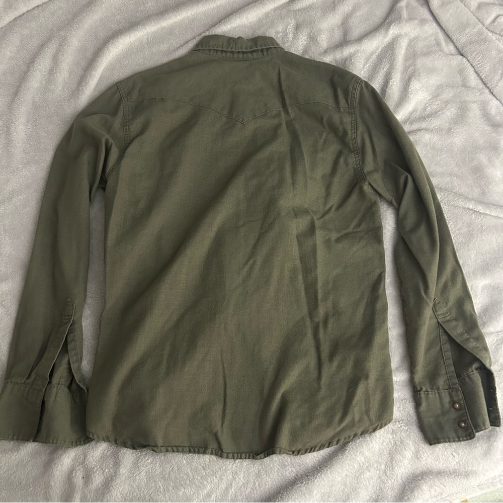 Levi’s olive button down - image 3